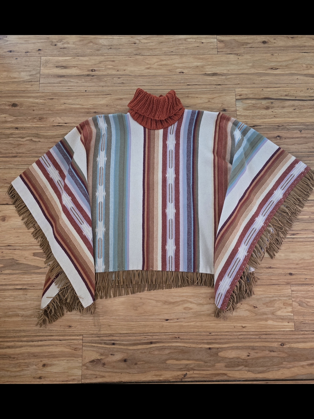 Pendleton Wool Fabric Custom Made Poncho